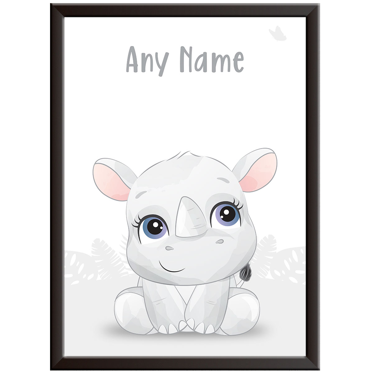 Personalised Nursery Safari Animal Print - Elephant