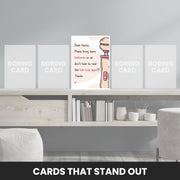 funny christmas card female that stand out