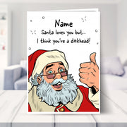 funny christmas cards shown in a living room