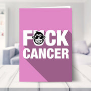cancer free shown in a living room