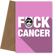 F*ck Cancer Card - Celebrate Cancer Free with Cancer Survivor Gifts for Women