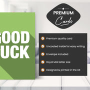 Main features of this good luck cards for students