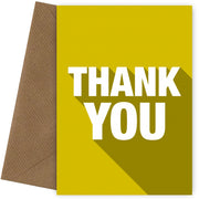 Single Thank You Card for Men & Women - Funny Thank You Cards for Colleagues