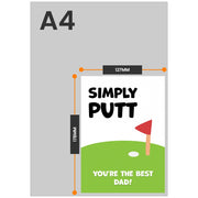 The size of this funny birthday cards for dad is 7 x 5" when folded