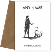 Dog Trainer Greetings Card