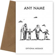 Personalised Card for Grandparents - With Grandkids