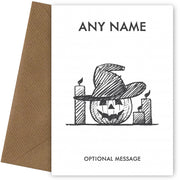 Personalised Halloween Cards for Kids - Pumpkins