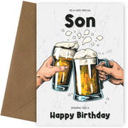 Son Birthday Card for an Adult Son on His 18th 20th 30th Birthday and more