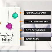 Main features of this christmas card for Daughter & Husband