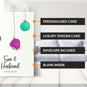 Main features of this christmas card for Son & Husband