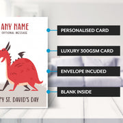 Main features of this st david card