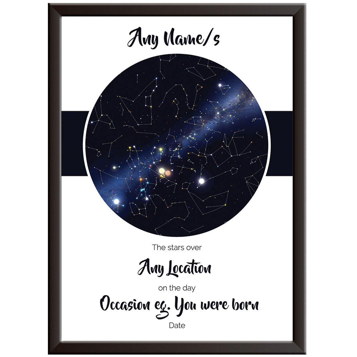 Personalised Star Map - Birthday / Christening