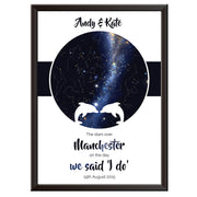 Personalised Star Map - Dolphins