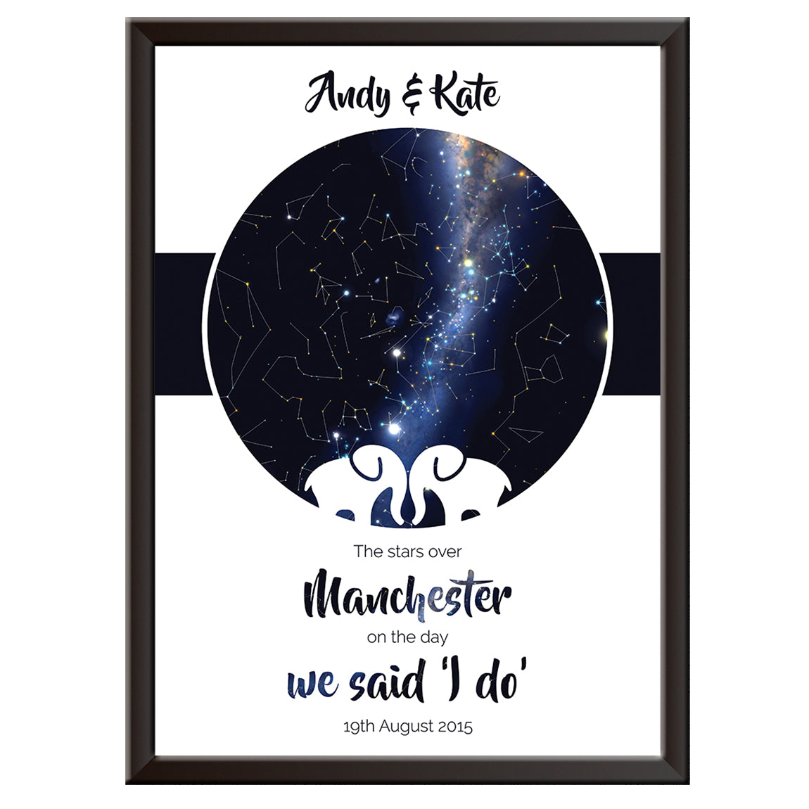 Personalised Star Map - Elephants