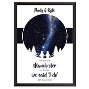 Personalised Star Map - Penguins