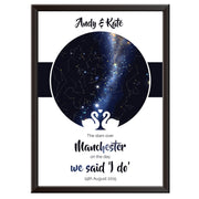 Personalised Star Map - Swans