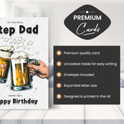 Main features of this step dad card