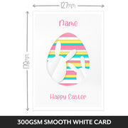 The size of this easter cards for her is 7 x 5" when folded