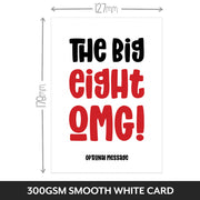 red 80 : The Big OMG! Birthday Card