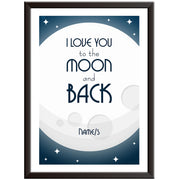 Personalised I Love You To The Moon And Back Print