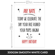Personalised Today We Celebrate Birthday Card