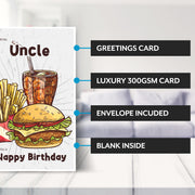 Main features of this uncle 30th birthday card