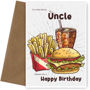 Uncle Birthday Card for Him, Adult on his 16th 18th 20th 25th 30th Birthday
