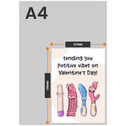 The size of this funny valentines card for girlfriend is 7 x 5" when folded