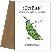 Happy Birthday Card for Boyfriend - Hap-pea
