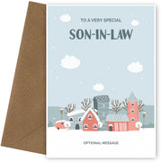 Son-in-law Christmas Card - Winter Village