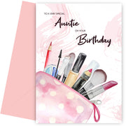 Nice Auntie Birthday Card for Her - 16th 17th 18th 19th 21st 25th