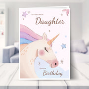 daughter birthday cards shown in a living room