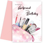 Nice Girlfriend Birthday Card for Her - 16th 17th 18th 19th 21st 25th