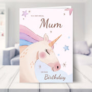 mum birthday cards shown in a living room
