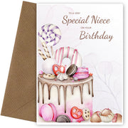 Nice Birthday Card for Niece Adult Cards for 16th 18th 21st 30th 40th Bday