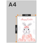 The size of this 1st easter card is 7 x 5" when folded