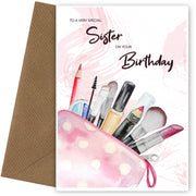 Nice Sister Birthday Card for Teenagers and Adults - 12th 13th 15th 16th 18th 21st