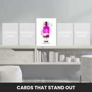 gin bottle birthday card that stand out