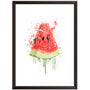 Watermelon Wall Art - Vibrant Red Fruit Print
