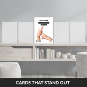 Funny Pregnancy Card - Hand Gesture