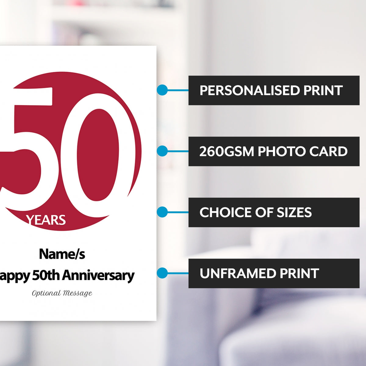 Main features of this 50th anniversary gift