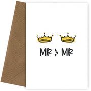 Congratulations Wedding Day Card for Mr & Mr - Son, Daughter or Happy Couple