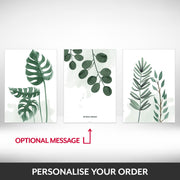 What can be personalised on this botanical photos