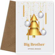 Traditional Big Brother Christmas Card - Wind Chimes