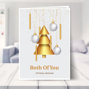 Both Of You christmas card shown in a living room