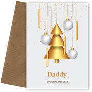 Traditional Daddy Christmas Card - Wind Chimes