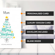 Main features of this christmas card for Mum