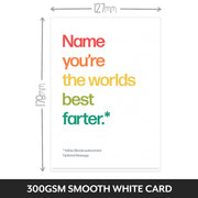 Worlds Best Farter Card