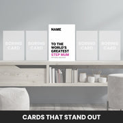 personalised step mum card that stand out