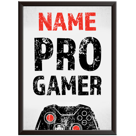 Pro Gamer - Gaming Print - XB Red